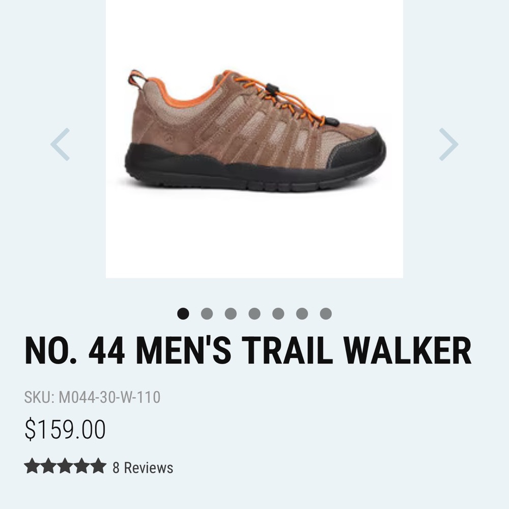 Trail Walker Men's Athletic Shoes - Brown and Orange